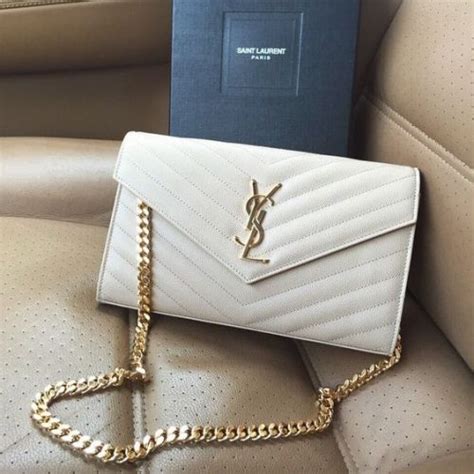 ysl purse white|ysl black and white bag.